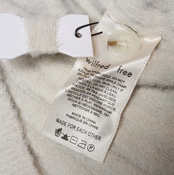 Wilfred Cream Ribbed Cardigan - Picture 8 of 14